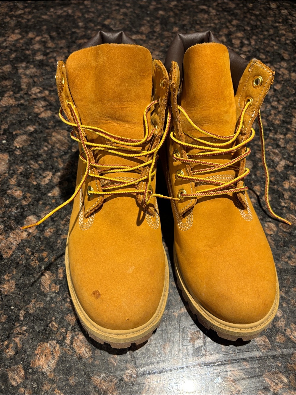 Timberland Wheat Nubuck 6-Inch Lace-Up Work Boots